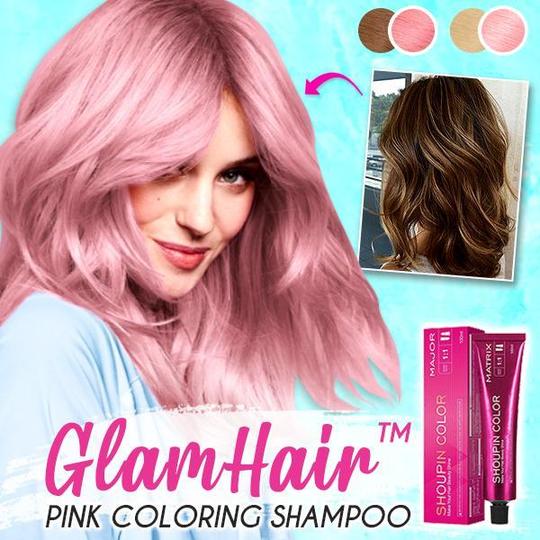 GlamHair ružičasti šampon za bojanje