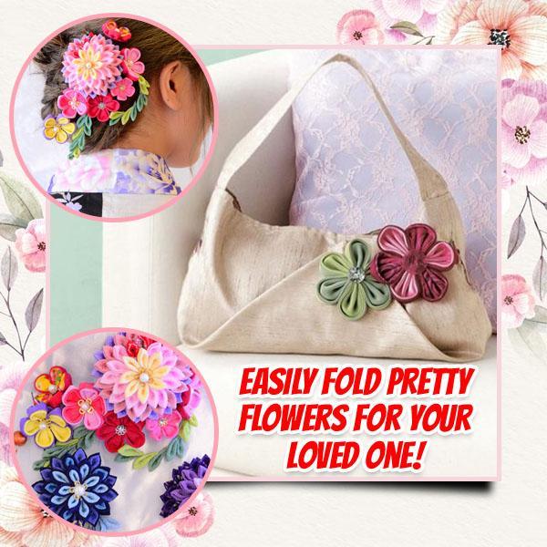 Uradi sam Kanzashi cvjetni predložak - Slika 3